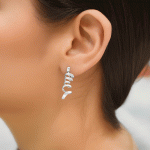 Aretes Largos en Espiral Bañados en Plata – Diseño Moderno y Sofisticado - Imagen 2