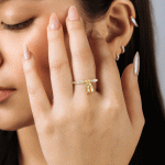 Anillo Bañado en Oro con Dijes de Llave y Candado - Imagen 2