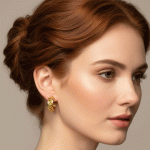 Semi Argollas Cadena Bañadas en Oro - Imagen 2