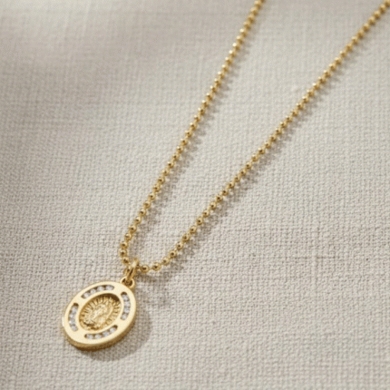 Cadena con Dije de la Virgen de Guadalupe y Circones