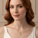 Cadena con Dije de Virgen de Guadalupe en Círculo con Circones - Imagen 2