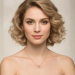 Collar Dúo de Aros Entrelazados Bañado en Oro – Símbolo de Unión - Imagen 2