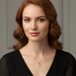 Elegante Collar con Cruz de Circonitas y Cadena Trenzada Bañada en Oro - Imagen 2