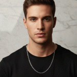 Cadena Fina de Acero Inoxidable para Hombre - Estilo Clásico Cubano - Imagen 2