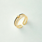 Anillo Ajustable Estrella Elegante Bañado en Oro