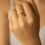 Anillo Ajustable Estrella Elegante Bañado en Oro - Imagen 2