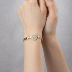 Pulsera Corazón con Circones Bañada en Oro - Imagen 2