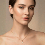 Cadena Estrella Brillante Bañada en Oro - Imagen 2