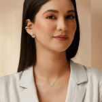 Collar Corazón Brillante Bañado en Oro - Imagen 2