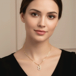 Cadena con Dije Osito Brillante Bañada en Oro - Imagen 2