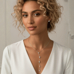 Juego de Collar y Aretes Brillo Celestial Bañado en Plata - Imagen 2