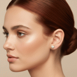 Aretes de Corazón Radiante con Engaste Pavé y Lujoso Baño de Oro - Imagen 2