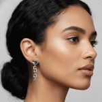 Aretes Colgantes de Eslabones Estilo Cadena Gruesa - Baño de Plata Elegante - Imagen 2