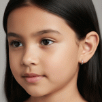 Argollas Huggies para Niñas Baño de Oro y Circones - Imagen 2