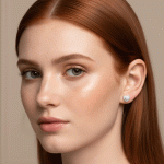 Aretes Corazón Triple Brillo en Oro Italiano 24KT con Baño de Oro Blanco - Imagen 2