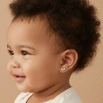 Aretes Ortopédicos para Bebé Bañados en Oro – Mariposas con Microcircones - Imagen 2