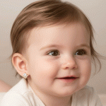 Aretes Ortopédicos para Bebé Bañados en Oro – Cubic Princess con Microcircones - Imagen 2