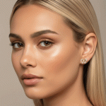 Aretes Mariposa Elegante Bañados en Oro Italiano 24K con Detalles en Oro Blanco - Imagen 2