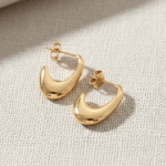 Semi Argollas Bañadas en Oro – Diseño Moderno