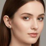 Aretes Mini Ballenas Bañados en Oro con Circones Brillantes - Imagen 2