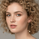 Aretes Largos Corazones Dorados con Circones – Baño de Oro - Imagen 2