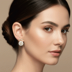 Aretes Colgantes Ribbon Sun con Baño de Oro y Circones Baguette - Imagen 2