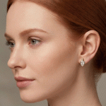 Aretes de Gota en Cristal Facetado con Baño de Oro - Imagen 2